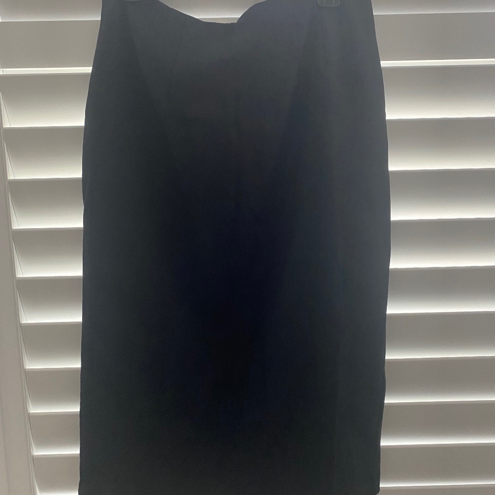 Eileen Fisher midi length black skirt